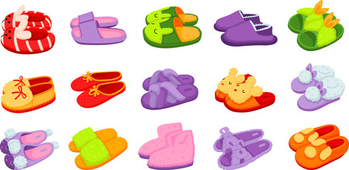 Sticker - House Slippers Flat Set