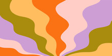 Retro 70s Abstract Background Cover