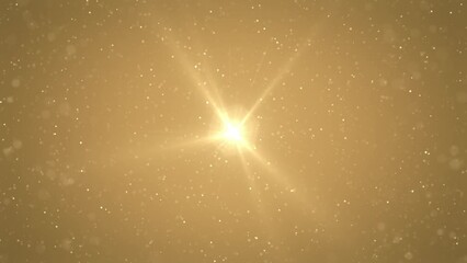 particle background, gold