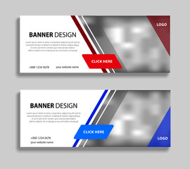 Aufkleber - abstract horizontal banner template design. web banner vector design with place for pictures. vector