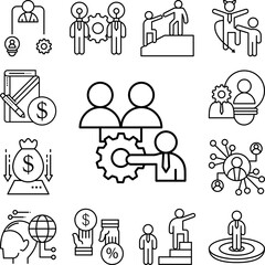 Poster - Sharing learning experience icon in a collection with other items