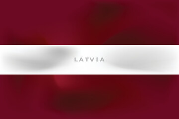 Wall Mural - National flag of Latvia. Realistic pictures flag