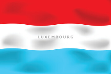 Wall Mural - National flag of Luxembourg. Realistic pictures flag
