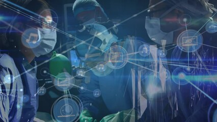 Poster - Animation of connections over diverse surgeons during operation