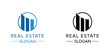 Real Estate vector logo design template. House abstract concept icon.