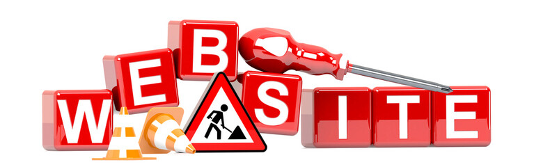 Wall Mural - Website WWW Baustelle