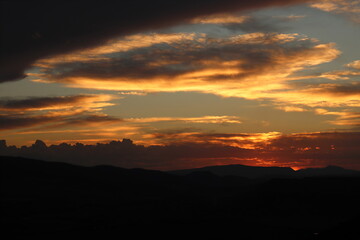 Wall Mural - sunset in the raw