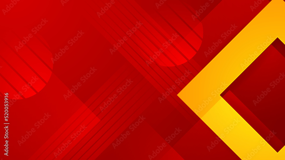 Abstract red and yellow background. Design for poster, template on web ...