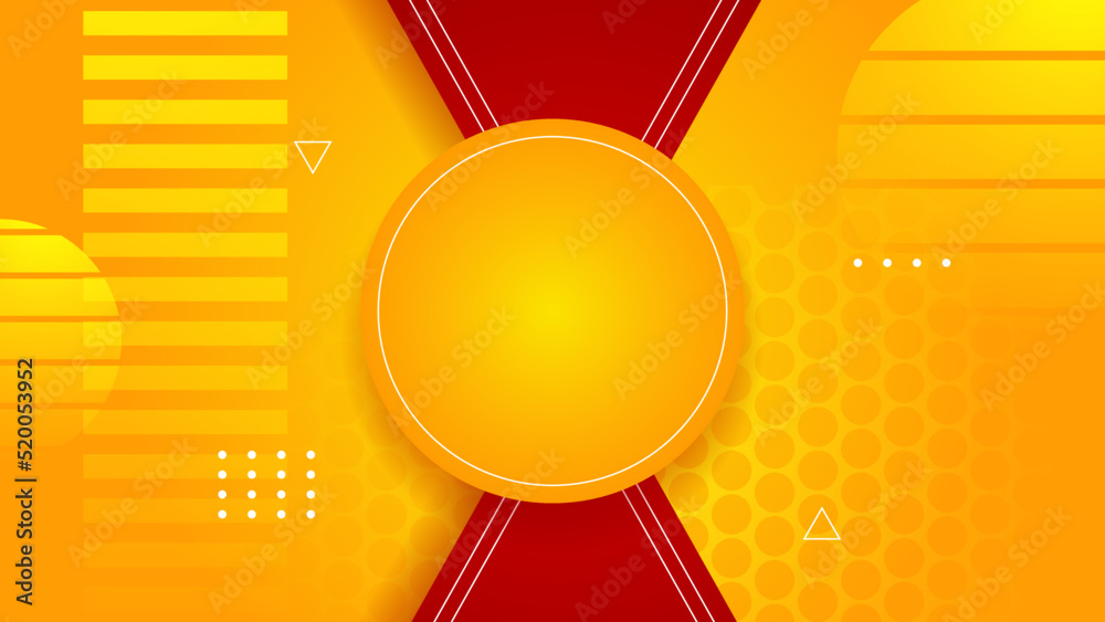 Abstract red and yellow background. Design for poster, template on web ...