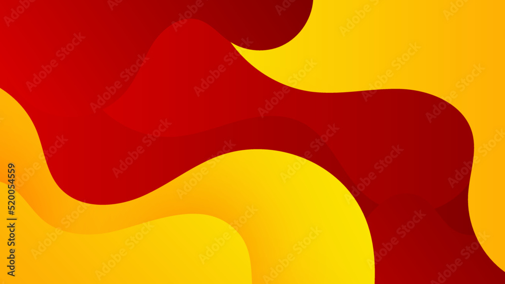 Abstract red and yellow background. Design for poster, template on web ...