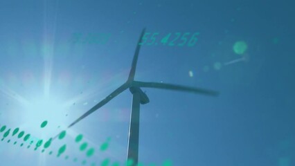 Poster - Animation of data processing over windmill
