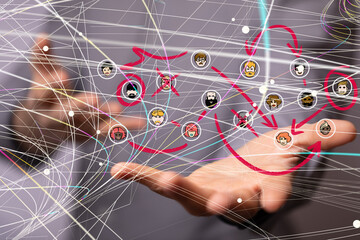 people network structure hr - human resources management and recruitment