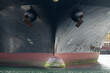 big ship tanker prow detail