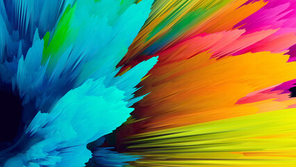 Wall Mural - 3d abstract colorful background. Suitable for magazine covers, banners and brochures. 3d render