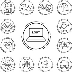 Poster - Notebook, lgbt icon in a collection with other items