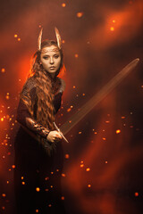 Poster - valkyrie with sword