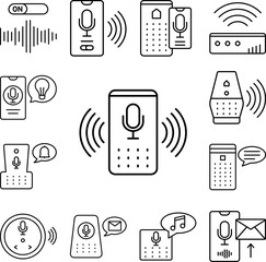 Poster - echo dot icon in a collection with other items