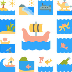 Poster - Viking, ship, ocean icon in a collection with other items