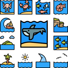 Poster - Napkin, tattoo icon in a collection with other items