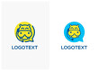 Hippo Chat Bot logo illustration design [vector]