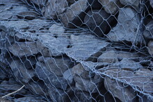 Gabions For Landslide Resisting System, A Rock Structure That Is Held In Place By Woven Steel Wire Coated With Zinc Or Galvanized.
