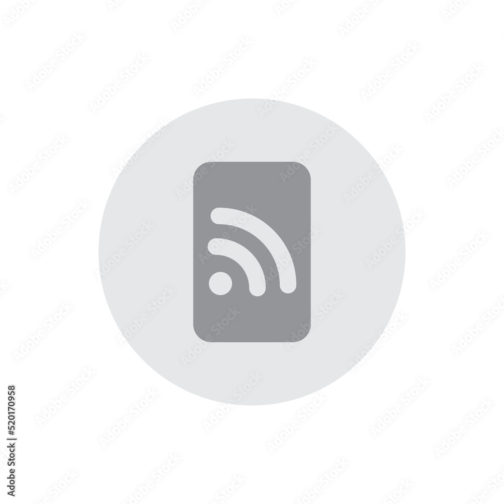 Mobile hotspot button icon vector isolated on white background Stock ...