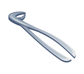 Sticker - Dentists Isometric Forceps Composition