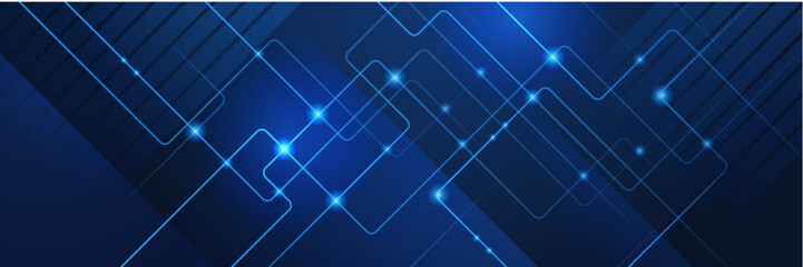 vector banner design circuit board. illustration abstract modern futuristic, engineering, technology