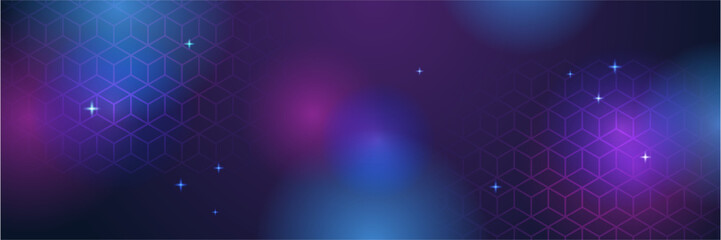 Fototapete - Abstract technology concept. Circuit board, high computer color background. Vector illustration. blue technology digital banner design