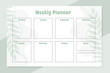 minimal daily weekly planner template design