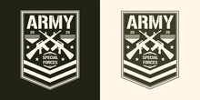 Military Army Monochrome Element Vintage