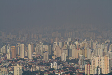 Poluição Ar seco na cidade de São Paulo