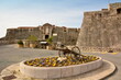 France, côte d'azur, Villefranche sur Mer, l'enceinte de la citadelle Saint Elme est classée monument historique, cet ouvrage architectural militaire constitue un ensemble défensif pour le port. 