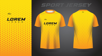 Wall Mural - yellow shirt sport jersey design