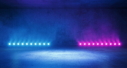 neon futuristic concrete back lit spotlight product presentation, futuristic showcase illustration v