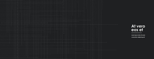Aufkleber - Equalizer lines. Vector repeat dotted lines doodle trendy. Modern design element on banner