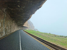 Rocky And Scenic Chapman's Peak Drive Between Hout Bay And Noordhoek In Cape Town