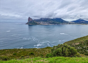 Hout bay mountain and beach along Chapman's peak drive cape town