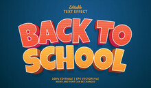 Back To School Editable Text Effect 3d Style