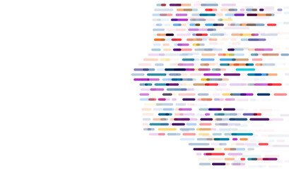 dna test infographic. genome sequence map.