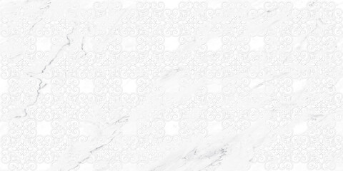 Wall Mural - white marble background with tumbled seamless pattern