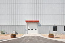Warehouse And Entrance In Repeated Abstract Design