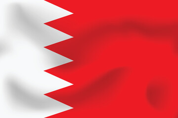 Wall Mural - National flag of Bahrain. Realistic pictures flag