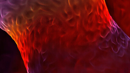 Poster - Abstract rotating liquid vortex of red and purple colors, seamless loop. Motion. Swirling spinning tornado with ripples.