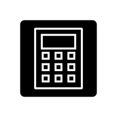 Poster - Square calculator box icon. Vector.