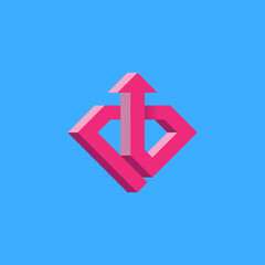 Poster - prthe logo symbolizes the desire for growth and continuous improvement of competence. raising to a n