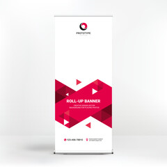 Wall Mural - roll-up banner, stand for advertising, conferences, seminars, media template
