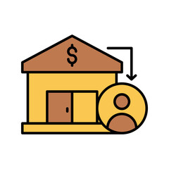 Sticker - Banks and financial institutions Icon