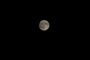 full moon in the night sky
