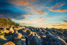 Lan Hin Pum, Thailand,Dry Rocks Stone In Lan Hin Pum, Phu Hin Rong Kla National Park, Phitsanulok Province, Thailand.